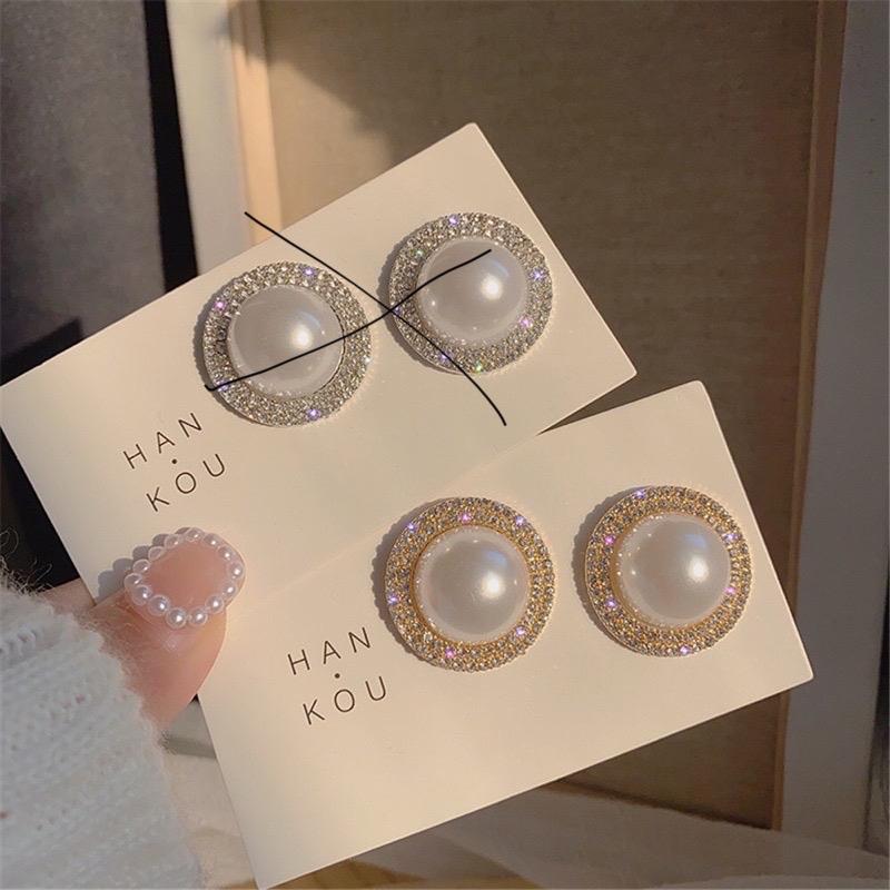 Bông tai đá phối ngọc cho nữ 2