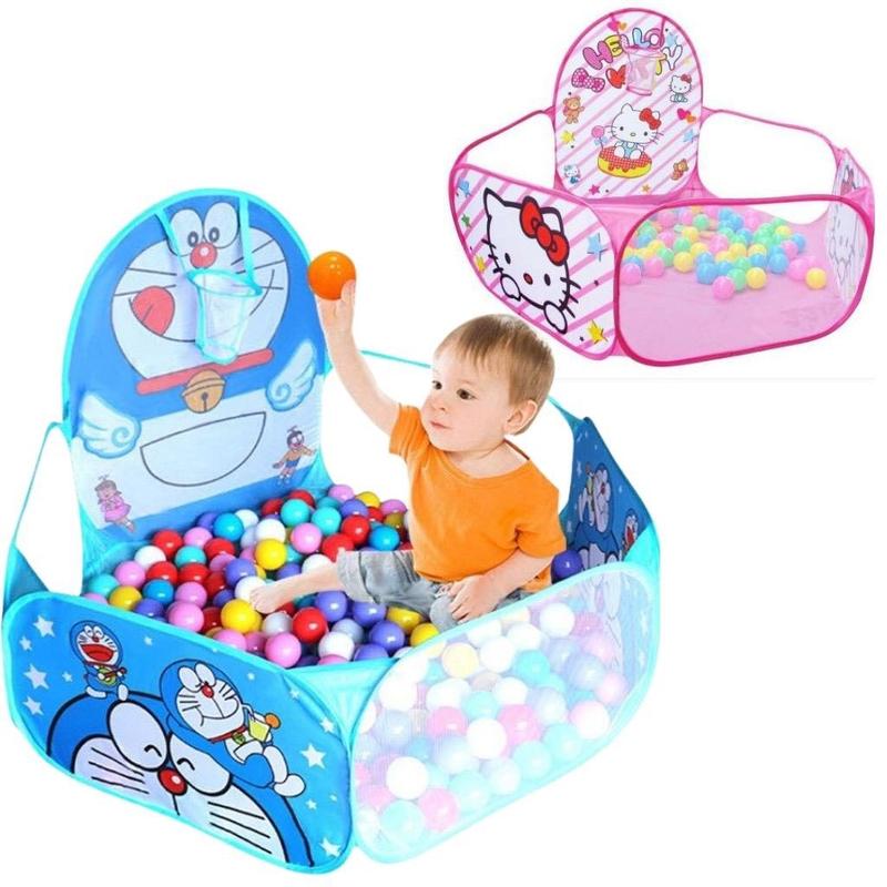 Lều bóng - quây - nhà banh lục giác gấp gọn cho bé- tặng kèm 25 bóng 4