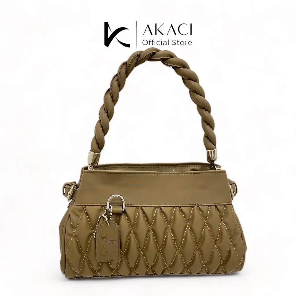 Akaci store | KAYES Tas Bahu dan selempang wanita kepang 09-8219 Bahan Nilon 1 ruang Hand Bag Terbaru pesta kuliah kerja kantor ibu termurah berkualitas