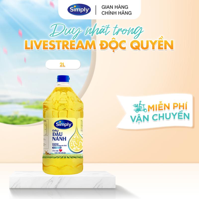 Dầu Đậu Nành Simply Nguyên Chất 2L - Dầu Ăn Chất Lượng Cao