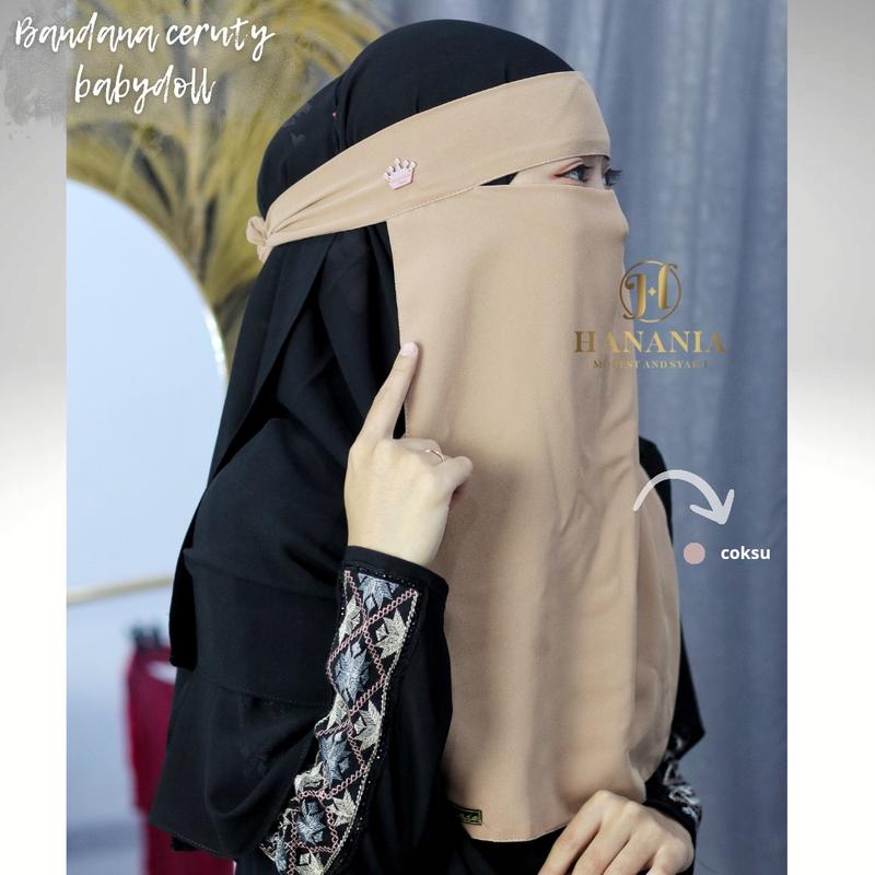 Cadar/niqab bandana ceruty babydoll warna by hanania 2
