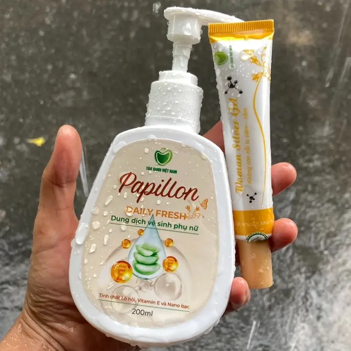 Dung dịch vệ sinh Nano Bạc Papillon, làm sạch dịu nhẹ 5