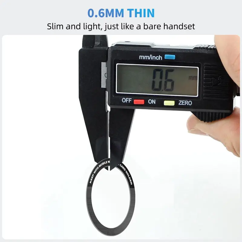 Magnetic Ring Sticker, Durable Iron Ring, Magnetic Ring Sticker for Wireless Charger, Phone Accessories for iPhone & Xiaomi 8