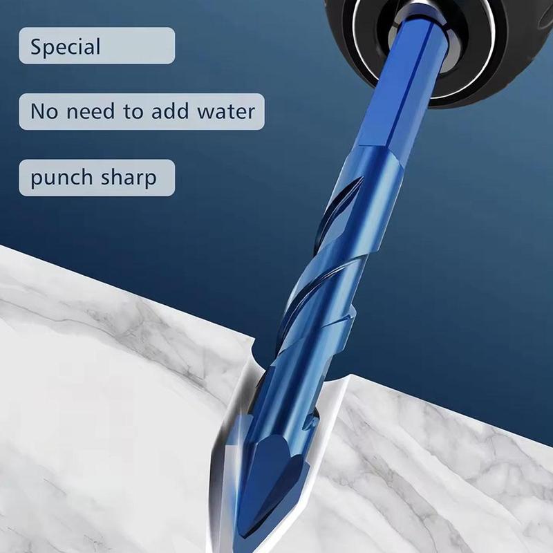 Product Introduction of Crooked Eccentric Drill Bit Stone Ceramic Brick Glass Opener Hexagonal Hole Handle V6J6 23