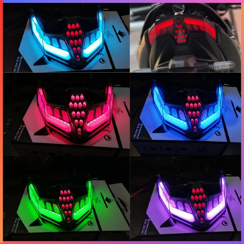 Đèn Hậu Xe Vario/Click 125 - 150 Đời 2018 Đến 2024 - Hiệu Shark Power  - Có Tích Hợp Xi Nhan audia7 vario