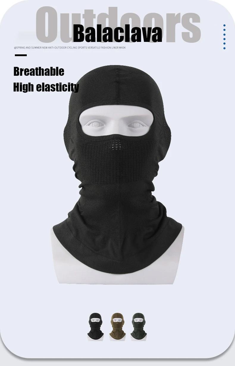 Product Introduction of Mặt Nạ Toàn Mặt Chiến Thuật, Độ Đàn Hồi Cao, Thoáng Khí, Mặt Nạ Balaclava, Thích Hợp Để Đạp Xe, Trượt Tuyết Thể Thao Ngoài Trời, Đi Xe Máy, Khăn Quàng Cổ, Mũ Bảo Hiểm, Mũ Bên Trong Che Mặt Sport 4