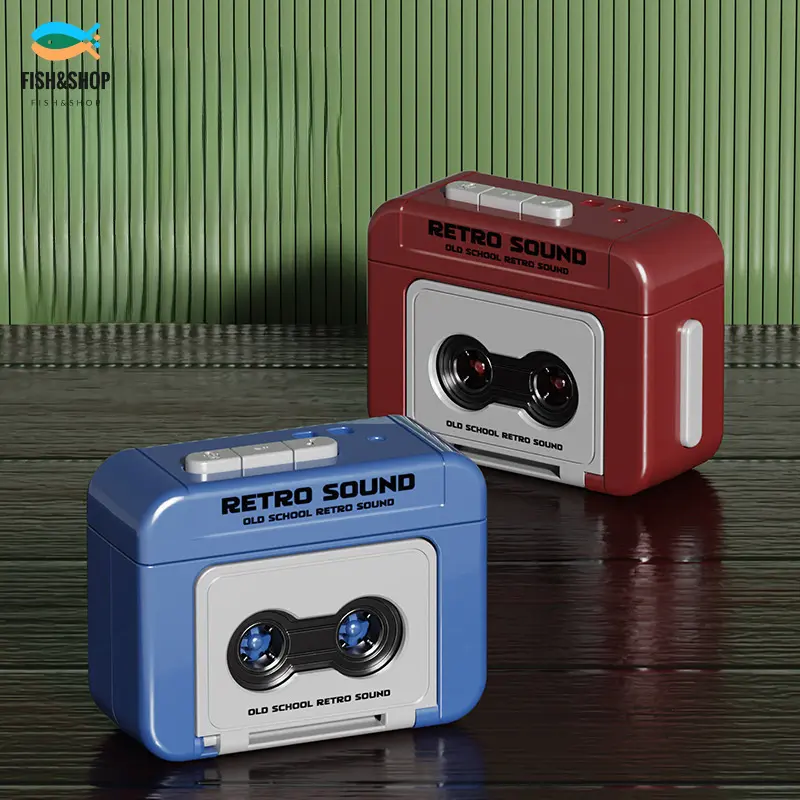 Mini Retro Recorder Pendant Bluetooth Audio Photography Slide Viewer Wireless Small Portable Subwoofer Toy  8/1000  8/1000 แปลสด retro tape recorder keychain   Retro tape recorder keychain Radio