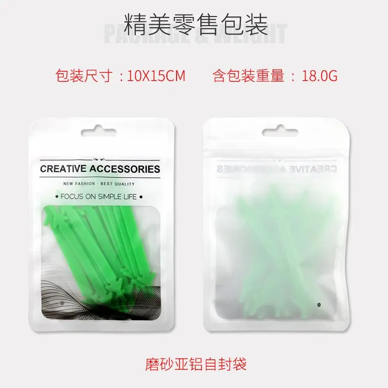 Dây Giày Silicon Lười Hình Mũi Tên, 12 Chiếc, Dây Giày Co Giãn, Thiết Kế Sáng Tạo, Không Buộc Leather 2