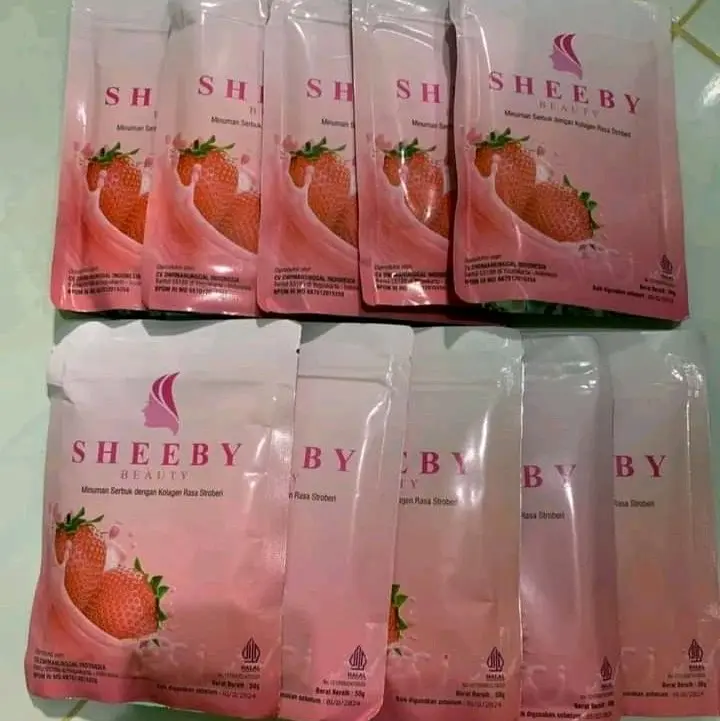 6 PCS - SHEEBY BEAUTY COLLAGEN & WAJAH ANTI AGING - ANTI ACNE - WHITENING BOOSTER  WITH GLUTATHIONE