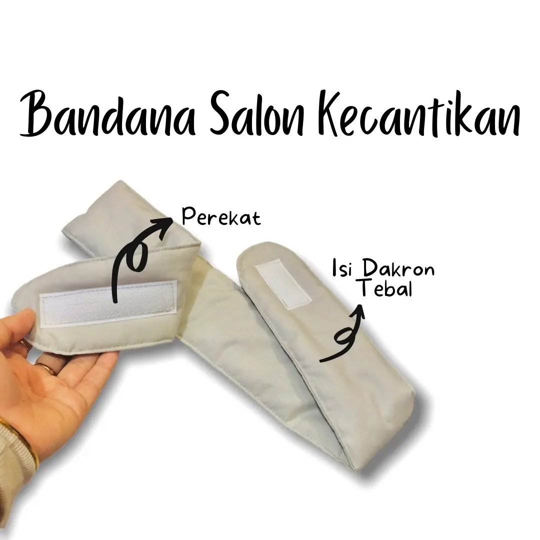 Bando Facial Bandana Salon Klinik Kecantikan isi Dakron