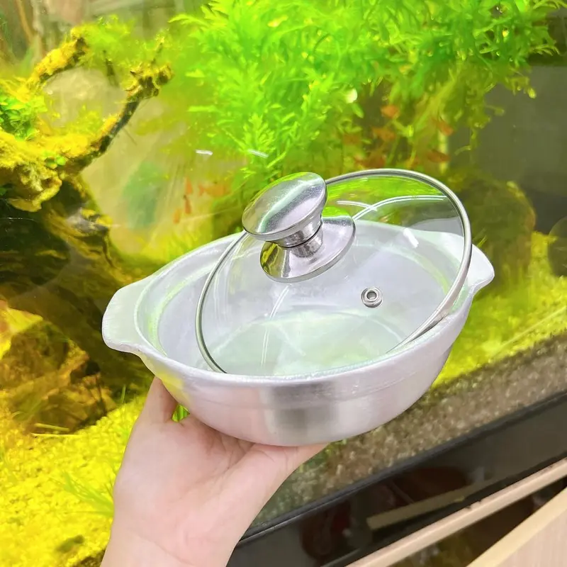 Thố gang NẮP KÍNH kho quẹt, kho cá, nấu cơm niêu, tiện lợi đẹp mắt ngon miệng - Nồi gang nắp kínhthoso 5