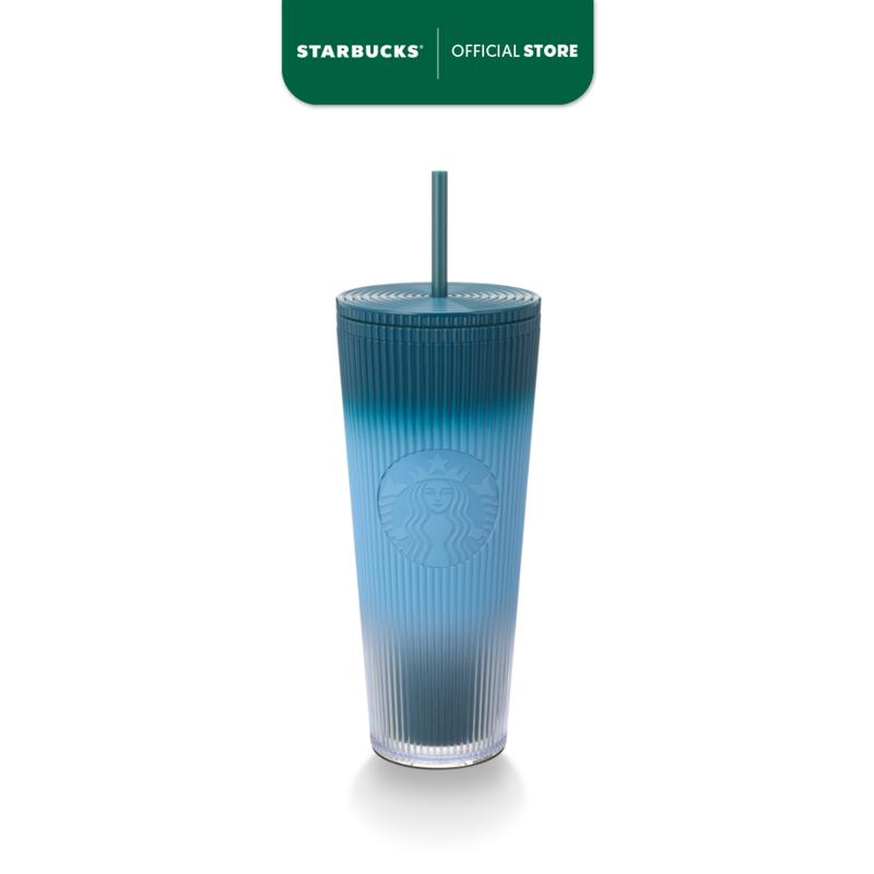Bình Starbucks Cold Cup 24Oz (710 ml) BLUE GRADIENT FALL