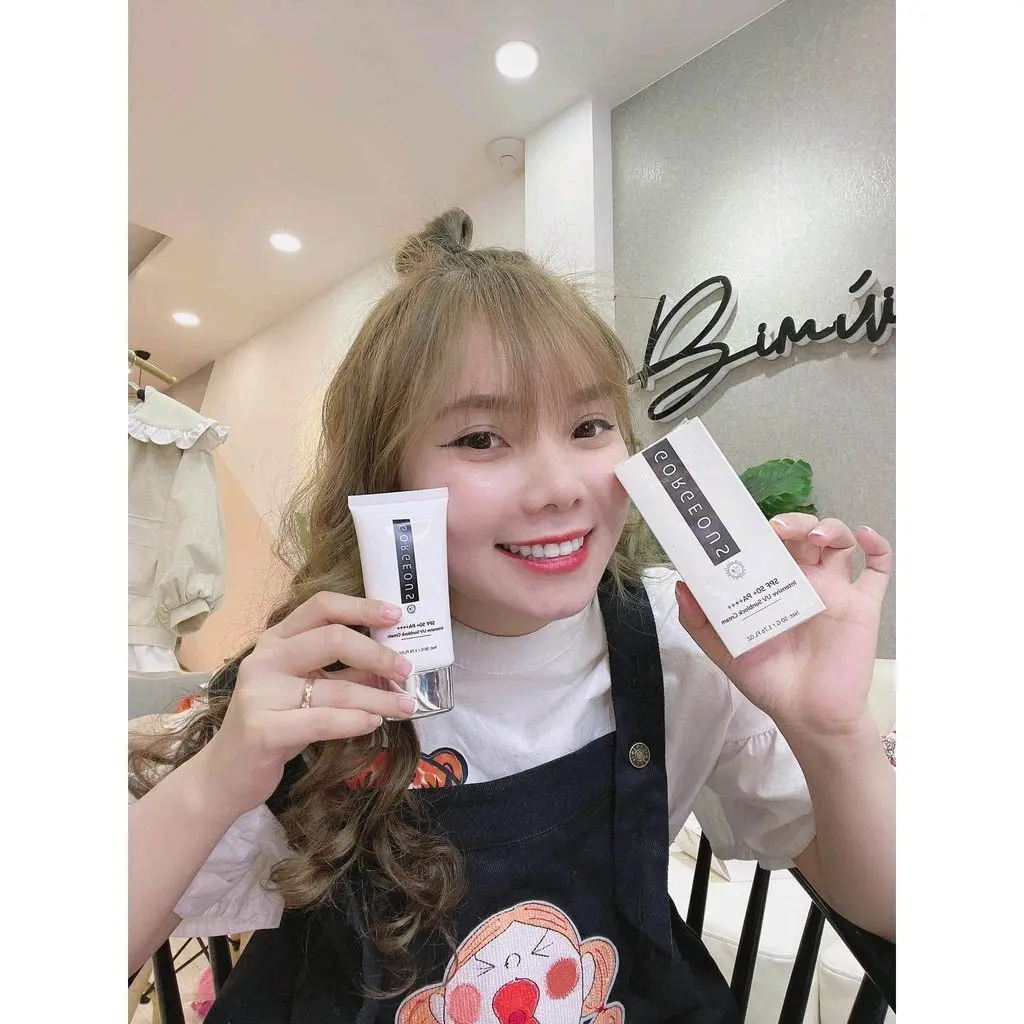 combo 2 chai chống nắng múi xù nâng tone kiềm dầu thay thế lớp trang điểm