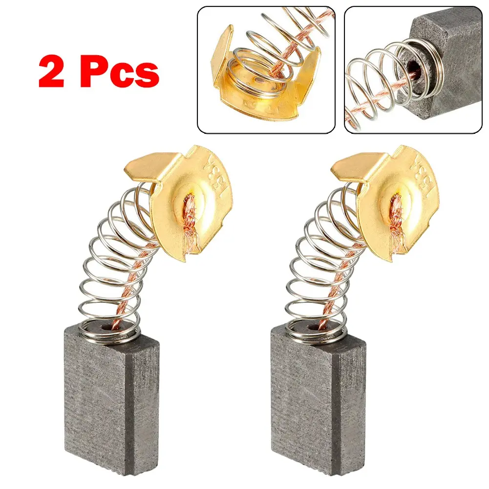 Power Tools Carbon Brushes Replacement 16mmx13mmx6mm 2pcs Carbon Durability Fittings For Electric Motors Brand New