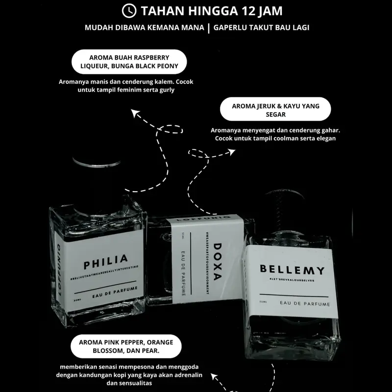 BELLEMY Unisex Loffuniq Parfume bunga hitam  kopi  orange  perfume  wanita  wanginya  wangi 3