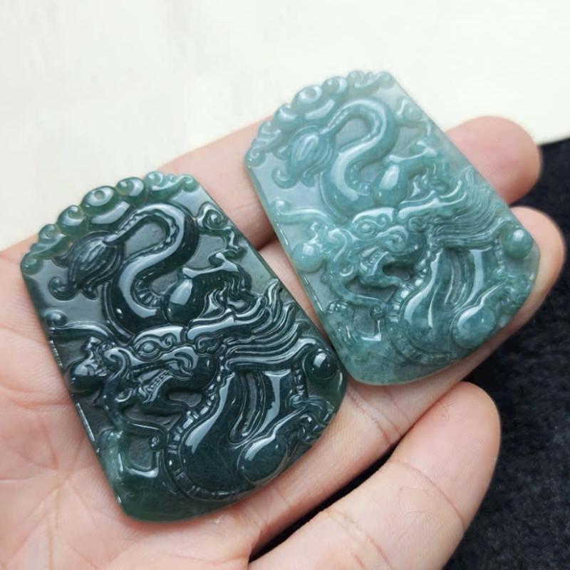 mặt dây chuyền lam ngọc 38*50mm 1