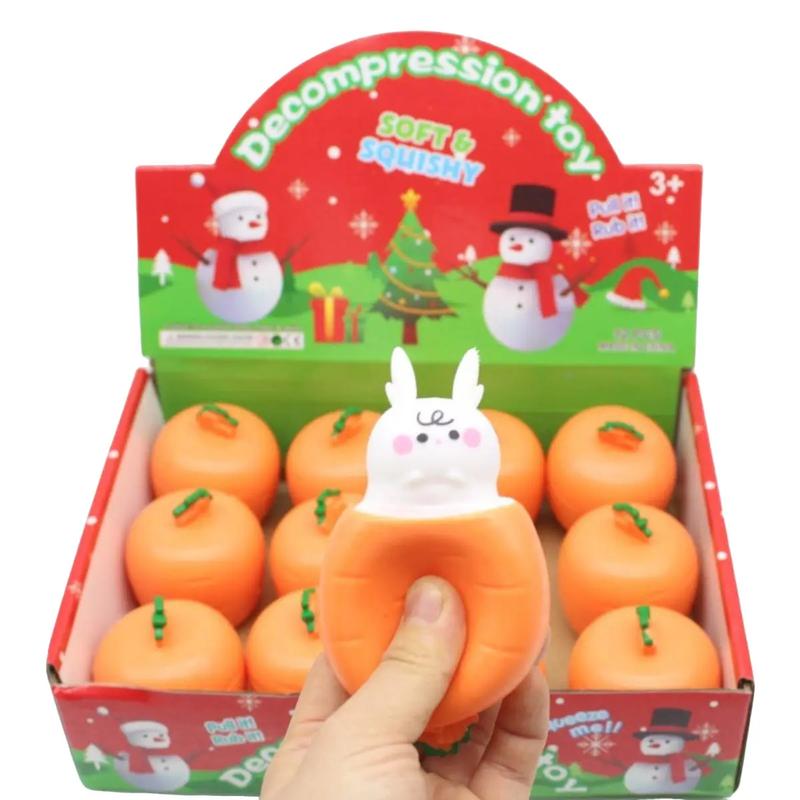  Đồ Chơi Thư Giãn Thỏ Trắng Cà Rốt - Đàn Hồi - Giảm Căng Thẳng - Xã Stress. đồ chơi bóp xả stress,pop it điện tử,đồ chơi xả stress,đồ chơi giảm stress xả stress độc lạ giảm sờ stress Toy   silicon Xốp Cao Su 