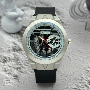 Jam Tangan Lelaki, Fesyen Baru, Gaya Retro, Tali Silikon Berongga, Jam Tangan Kuarza Kasual Sukan, untuk Lelaki Permata Watches