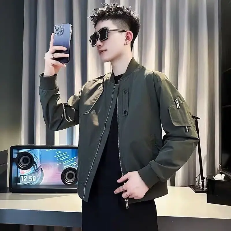 Áo Khoác Pu Shuai, Thương Hiệu Hợp Xu Hướng Dành Cho Nam Giới, Mùa Xuân Và Mùa Thu, Đồng Phục Bóng Chày, Quần Áo Mùa Xuân Thường Ngày Cho Nam Giới, Hàng Mới Về 2024, Quần Áo Hàng Đầu Menswear Jacket 0