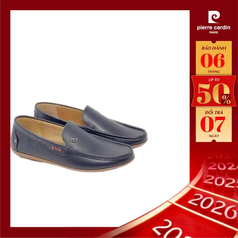  Giày lười nam Pierre Cardin chất liệu da bò thật phong cách cổ điển đính logo sang trọng - 739 