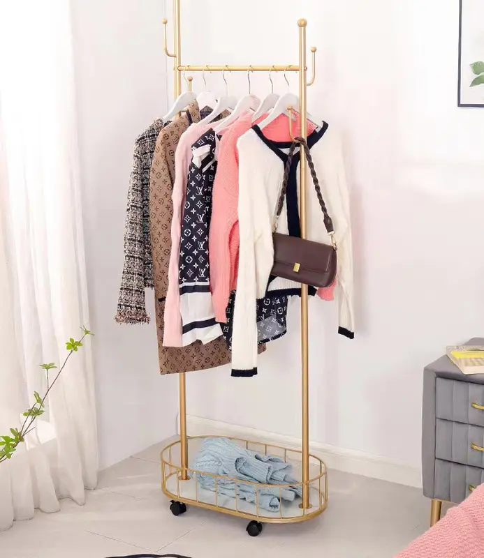 Giá treo quần áo thông minh có bánh xe để phòng ngủ phòng khách 5