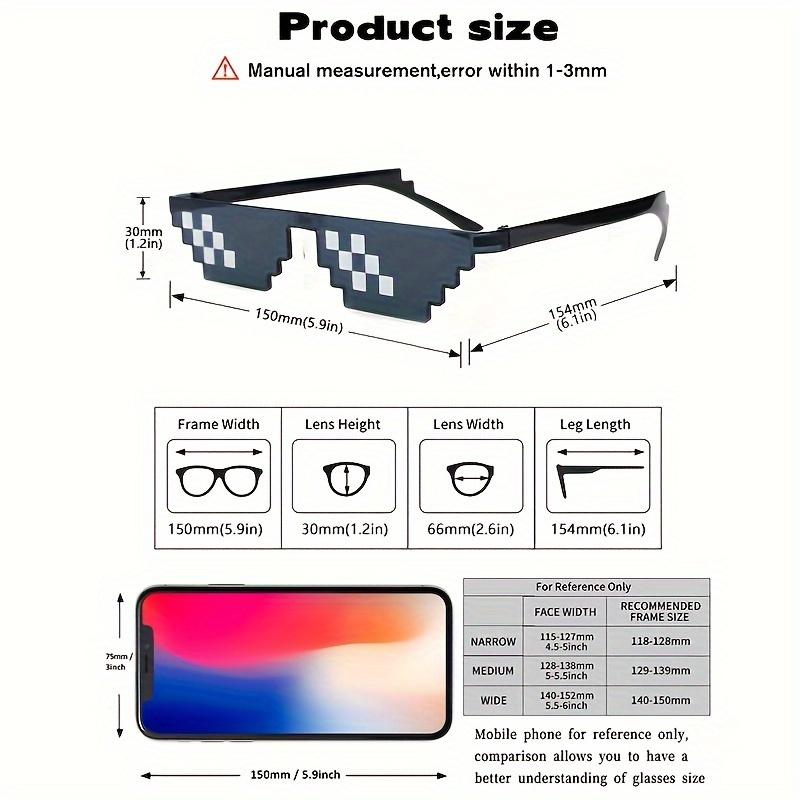 Product Introduction of Women's Fashion Mosaic Black Cat Eyeglasses, Y2K Hip Hop Sunshade, Plastic Frame, Anti-Reflective Lens, Casual Decorative Eyewear 13