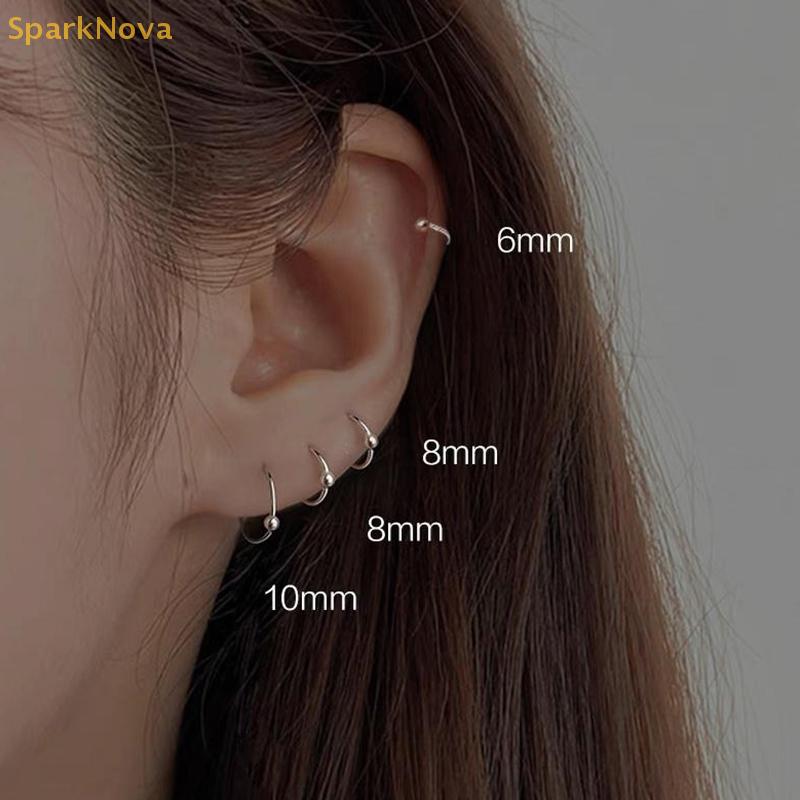 Product Introduction of Khuyên Tai Tròn Cho Nữ, Phong Cách Tối Giản, Khóa Xương Tai Nhỏ Thiết Kế Tinh Tế Đơn Giản, Thích Hợp Cho Phụ Nữ, Khuyên Tai Đinh Tán Xương Tai 11