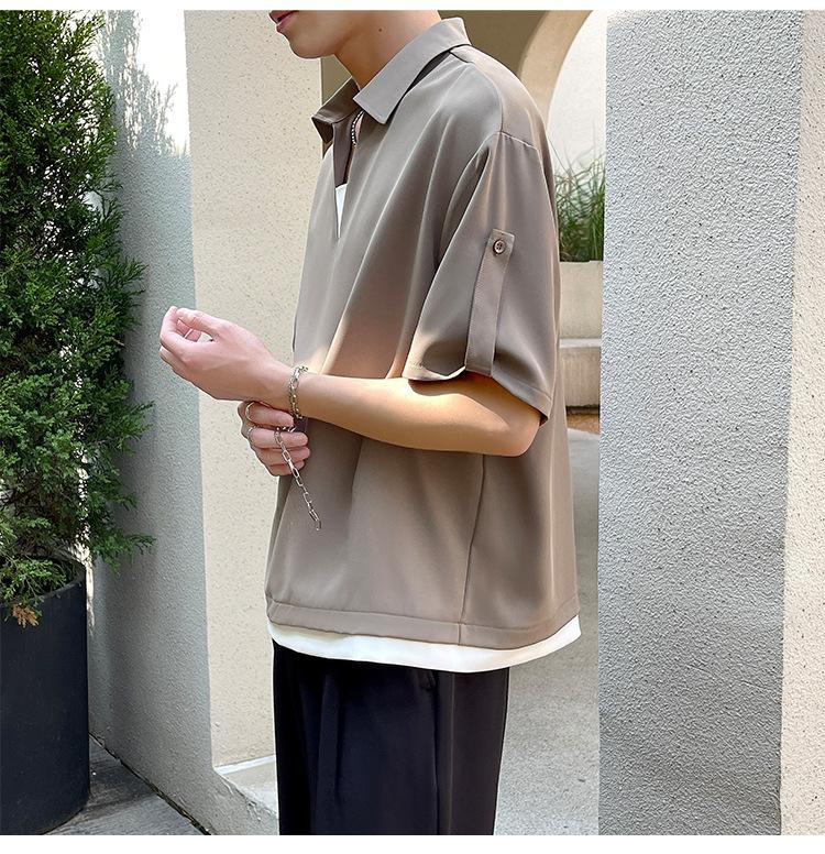 Product Introduction of Men's Polo Shirt 2025 New Short Sleeve T-Shirt - Casual Collar Top for Men, Trendy & Breathable, Wholesale Bulk Discount 22