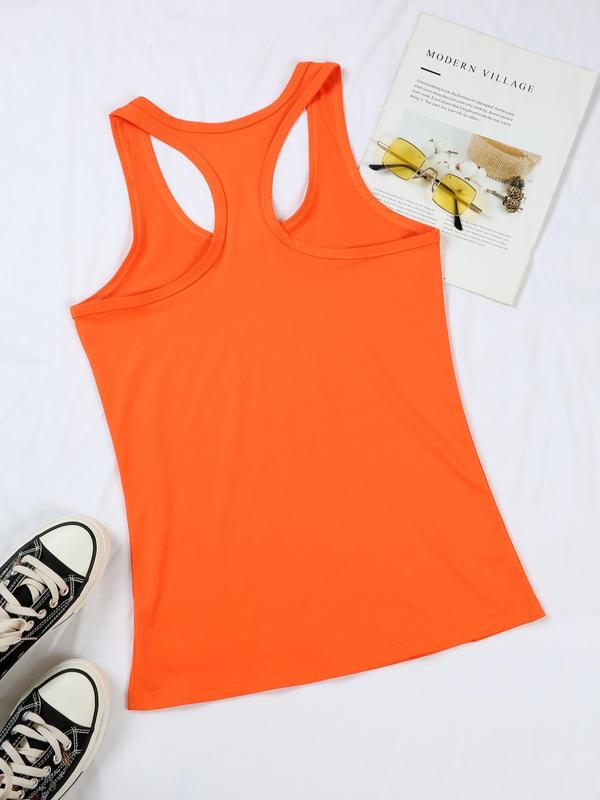 Women's Letter & Red Lip Print Tank Top, Casual Sleeveless Top for Summer, Ladies Clothes for Daily Wear 1