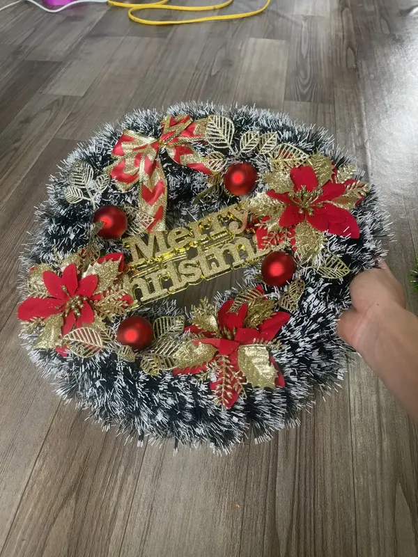 Vòng Trang Trí Giáng Sinh Noel - Vòng Nguyệt Quế 40 cm 2