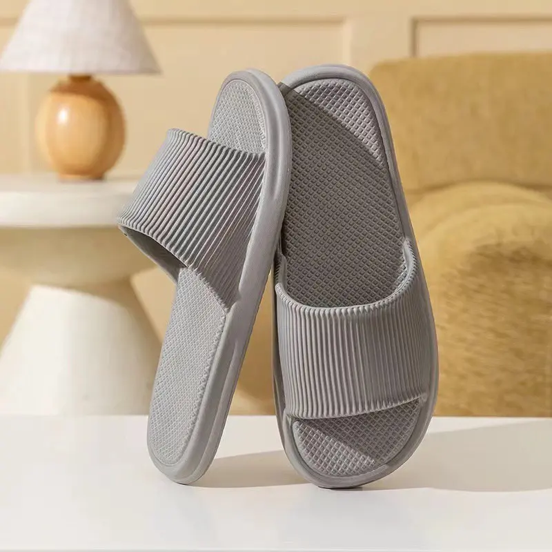 [HN FreeShip] Dép đi trong nhà kẻ sọc dọc đế dày nhẹ êm chân thời trang phong cách trẻ trung Women DéP 6
