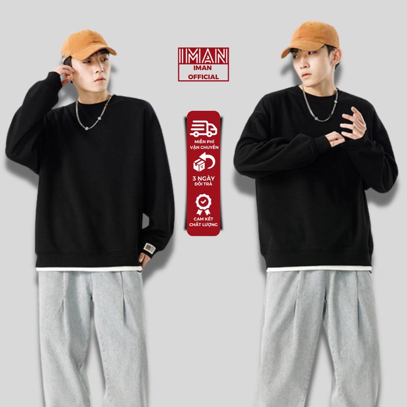 Áo Sweater form rộng trơn Nam Nữ Unisex chất xịn nỉ bông cực ấm - Basic Sweater Menswear Hoodie Dài Tay Tay Dài