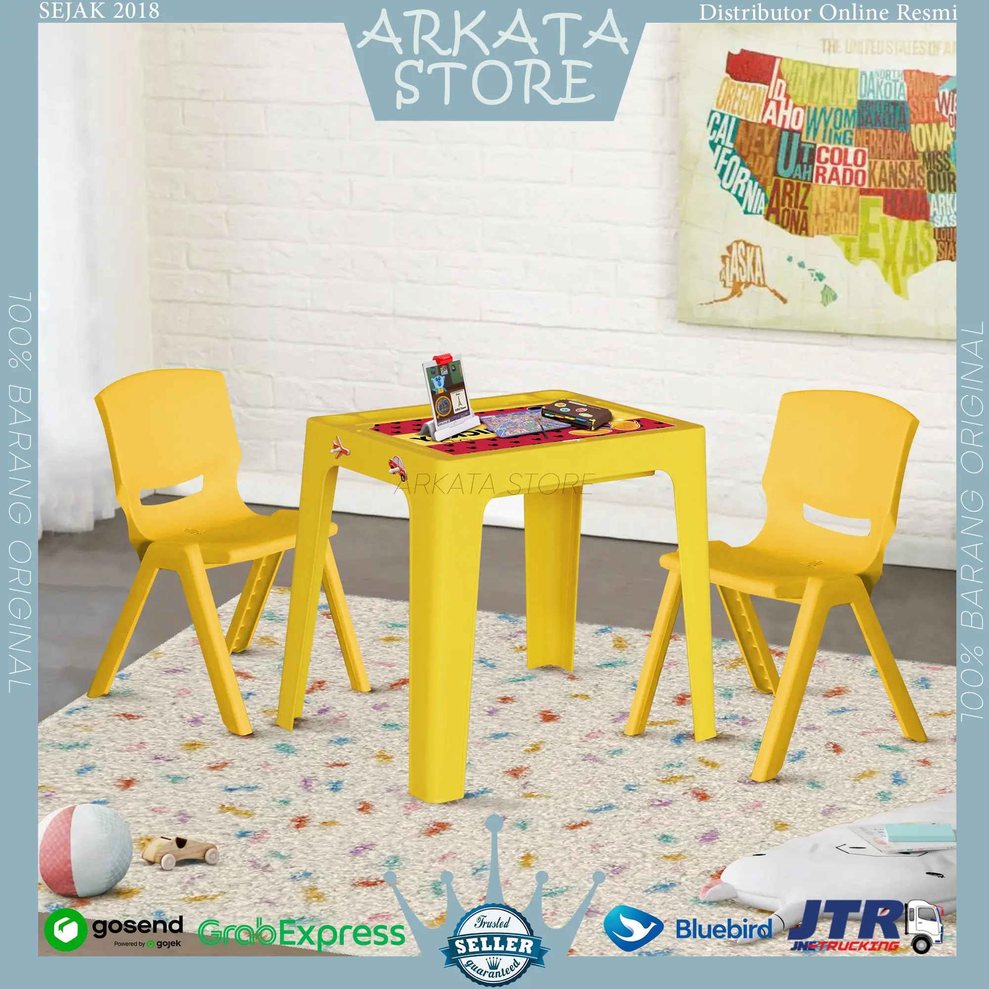 (KARGO) 1 Set Meja Anak OKT OLYMPLAST - Meja Anak / Meja Belajar Anak / Meja Makan Anak Olymplast