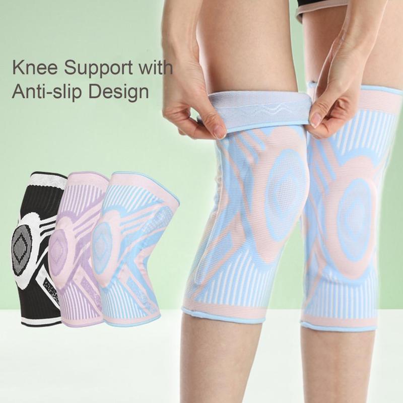 Product Introduction of 1PC High Nylon Fabric Knee Protector Anti-slip Knee Compression Sleeve for Healthcare Support 0