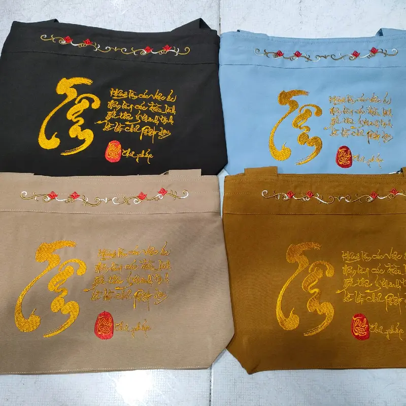 Túi vải. giỏ đi chùa Size lớn 2