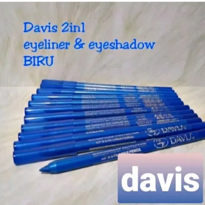 Beautica / davis Eyeliner Pensil alis biru celak mata ORIGINAL ECER