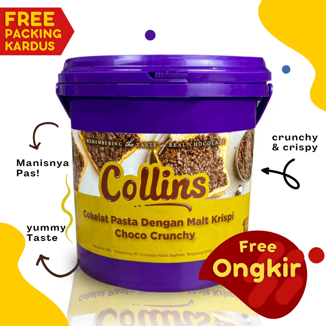 Collins Choco Crunchy 1 Kg / Selai Coklat / Selai Roti