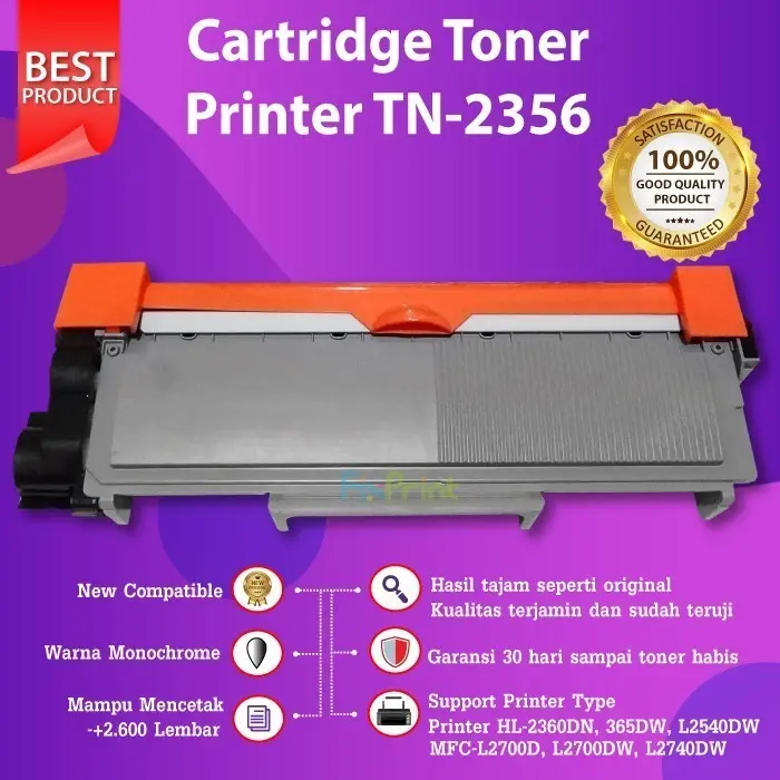 Toner Cartridge TN-2356 TN2356 Printer DCP-L2540DW MFC-L2700D 2