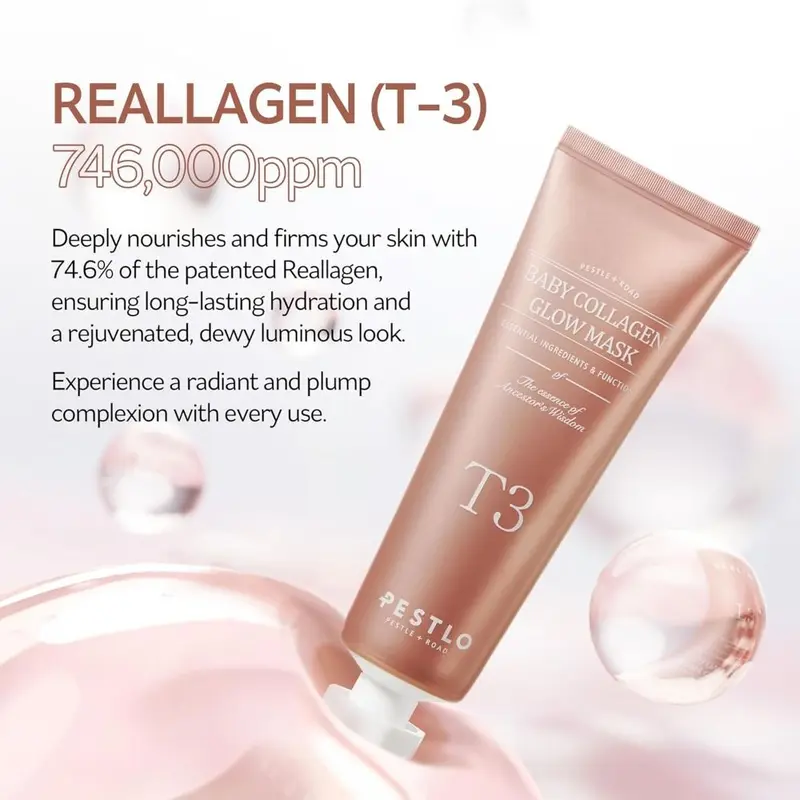 Kem Phát Sáng Collagen Cho Em Bé Với Cọ, Mặt Nạ Da Collagen Lột, Đàn Hồi Và Sức Mạnh, Da Phát Sáng, Collagen Aginon Volufiline, Bọc, Gói Mặt Nạ Lột Cho Mặt, Hàng Mới Về 4