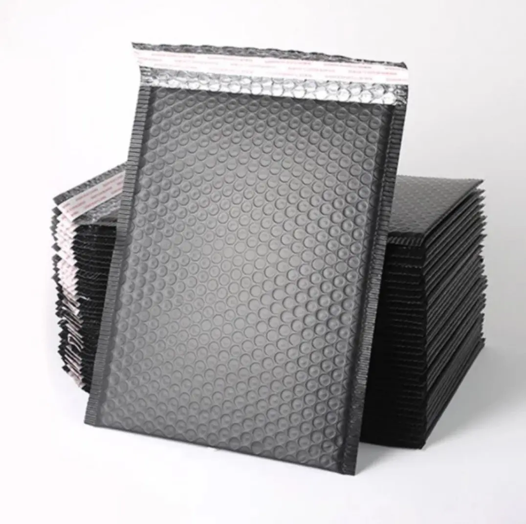 Amplop Mailer Bubble Hitam Polos [10 pcs] Polybubble Mailer Black