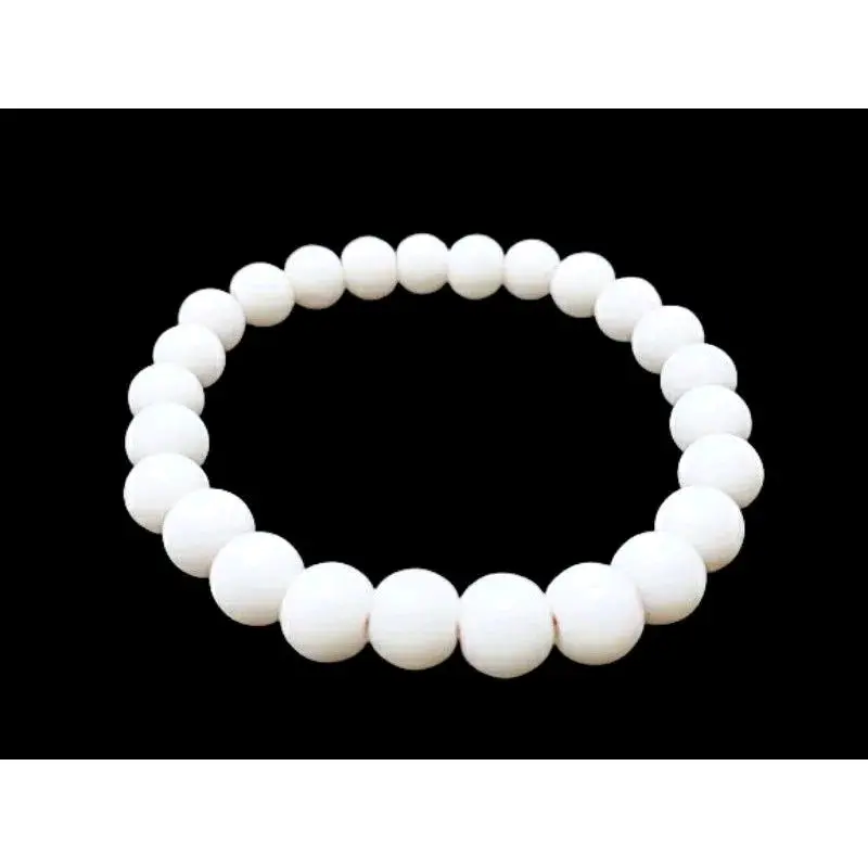 Gelang Batu Alam Natural Giok Putih Salju. Natural Stone 2