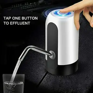 Dispenser Pompa Galon Elektrik LED USB Pencet Otomatis recharge Charger Water Air minum electric