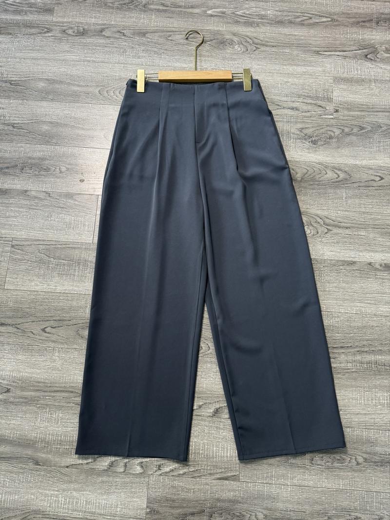 Product Introduction of XẢ KHO [V377] QUẦN DÀI CẠP LIỀN ỐNG RỘNG( khoá Sườn) chất Gold Nhật Mềm, Mịn, rũ dành cho nữ.m5- m6 chiều dài 92-95cm Women Ong Thun Pants 6