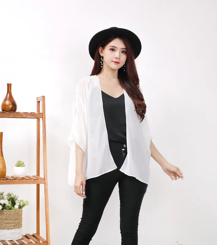 Toply shop Outer ceruti model batwing / Cardigan korean style / Outer transparan 7