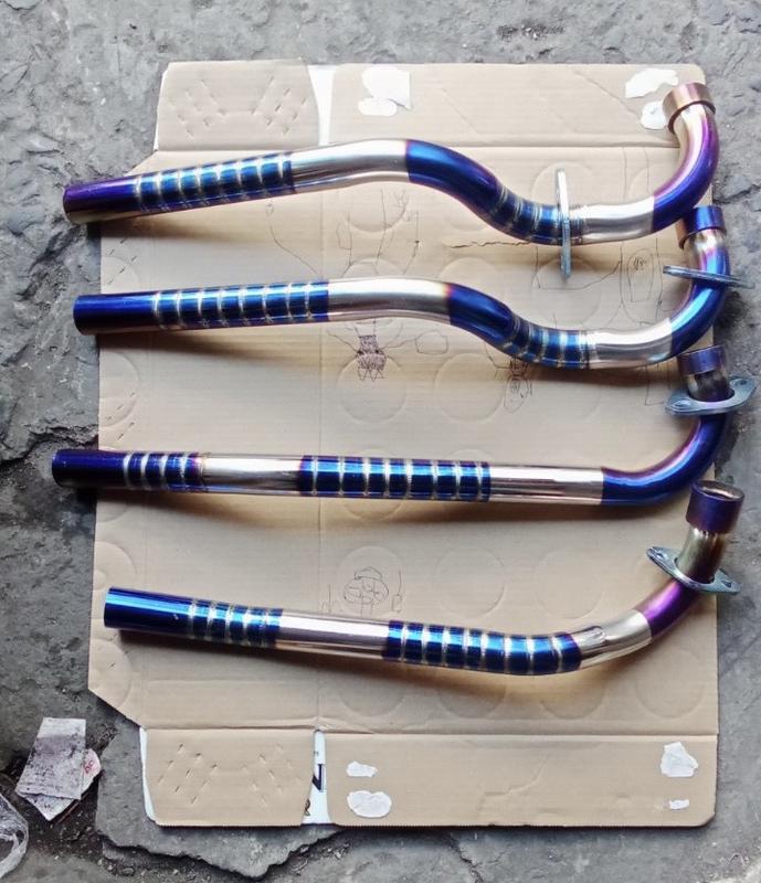 Cổ pô Titan gắn cho đủ các loại xe Wave/RS/S110/S100, Sirius, Ex150, Winner, Satria,...