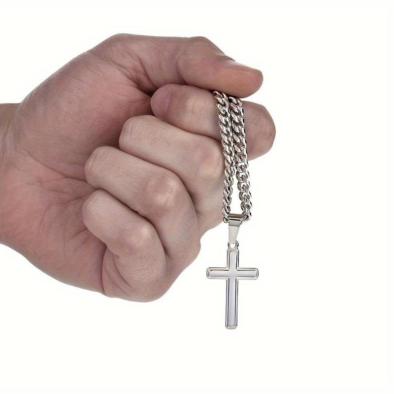 Inspirational Greeting Card & Cross Pendant & Gift Box Set, Casual Religious Jewelry Set for Son's Birthday, Perfect Stocking Filler Gift for Son's Birthday, and Graduation, Valentine's Day Gift 3
