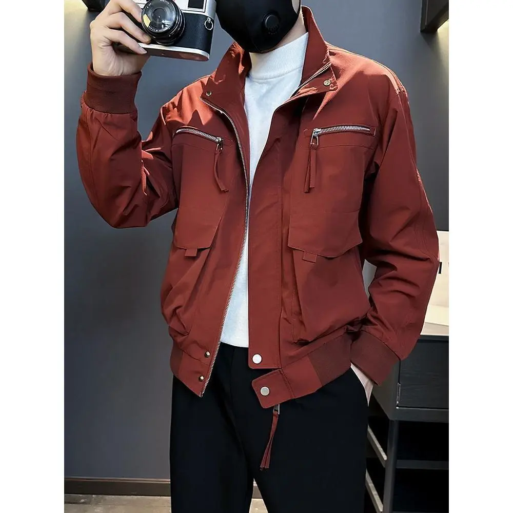 Overalls Men's Spring and Autumn Trendy Brand New 2023 Popular Menswear Clothing Winter High Sense Jacket Top