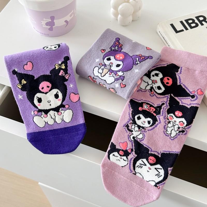 Product Introduction of Stokin Beruang Strawberi Kartun, 5 Pasang, Untuk Wanita, Stokin Pendek Anime, Stokin Bot Wanita, Gaya Preppy Comel, Diperbuat daripada Kapas, Sesuai untuk Kanak-kanak Perempuan 24