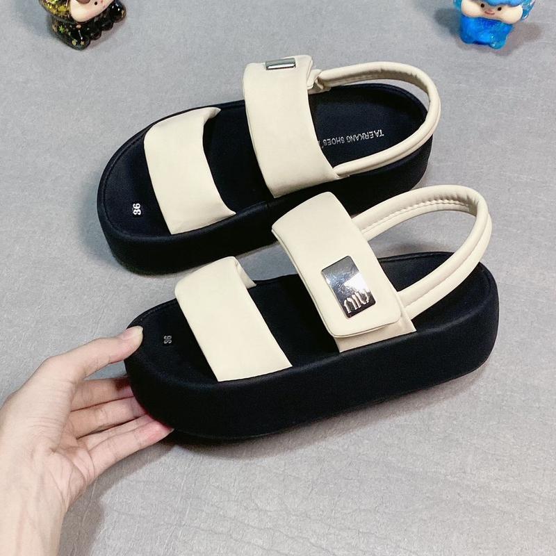 Sandal Nữ SD31 cao 5cm ,2 quai bản ngang mềm mại êm chân đế cao su không trơn trượt