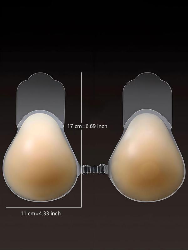 Women's Strapless Silicon Push Up Bra with Buckles, Casual Self-adhesive Invisible Bra, Women's Lingerie Accessories for Daily Wear 9